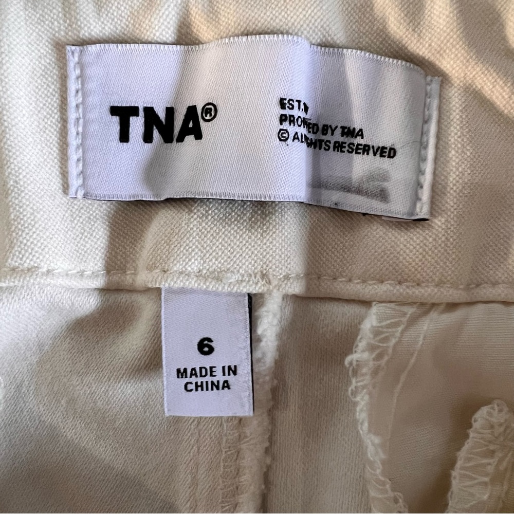 TNA Picture Cargo Pant high waist cotton blend stretch Sz 6 excellent condition - Picture 11 of 12